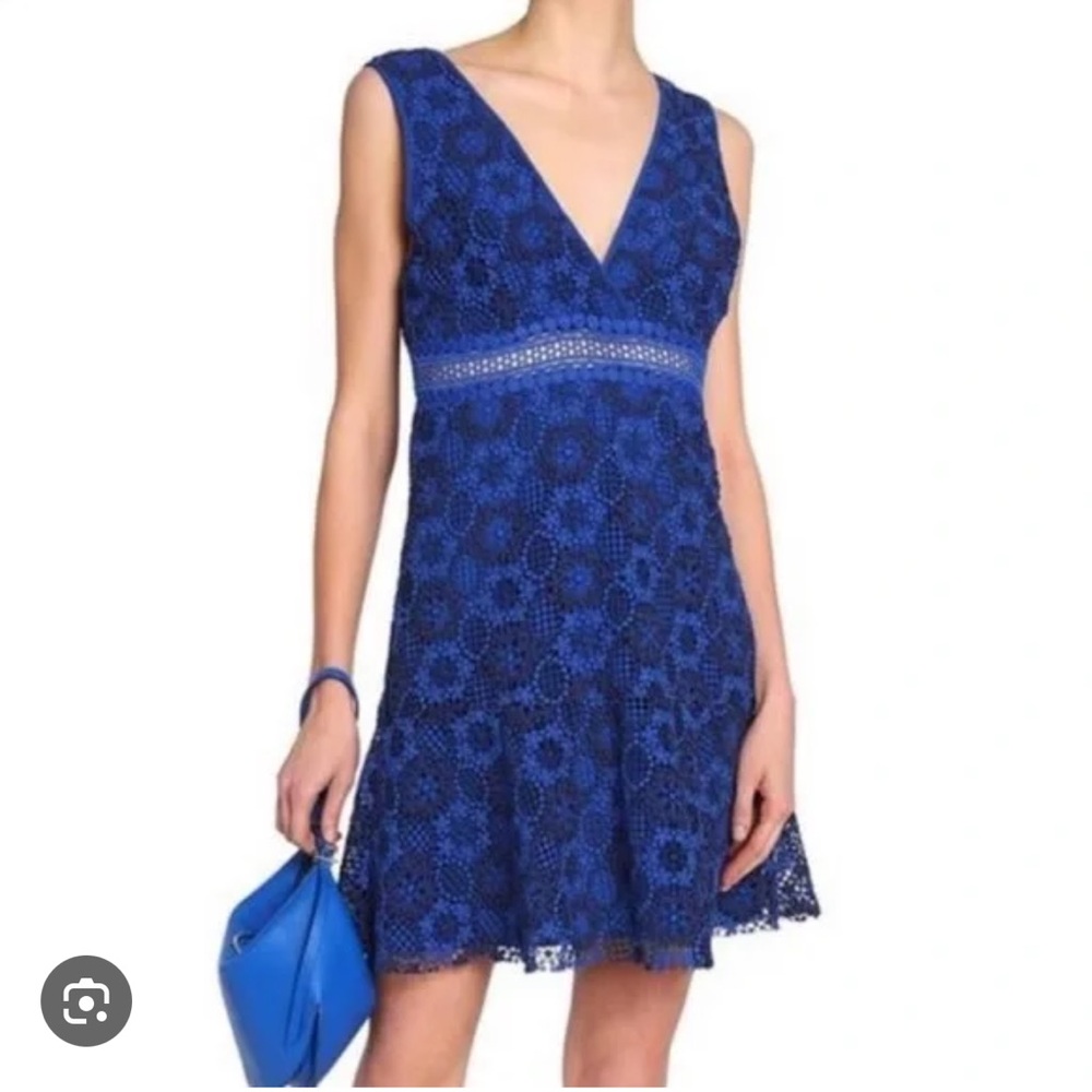 Sandro Blue Lace Dress